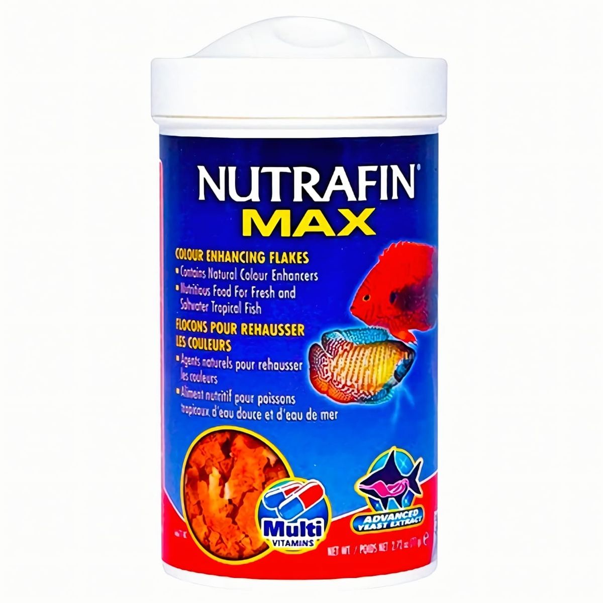 GENERICO - Nutrafin Max Escamas Realza Color Tropicales Marinos 77 Gr.