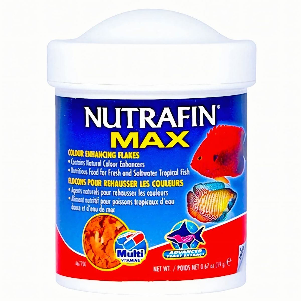 GENERICO - Nutrafin Max Escamas Realza Color Tropicales Marinos 19 Gr.