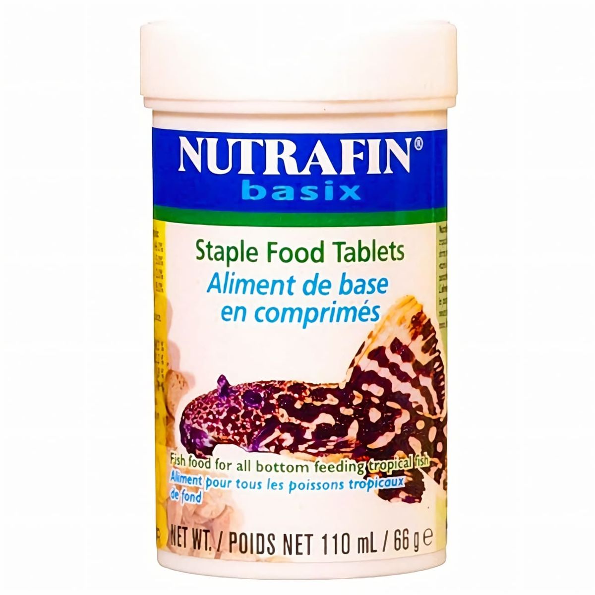 GENERICO - Nutrafin Basix Tabletas Para Peces De Fondo Alimento  66 Gr.