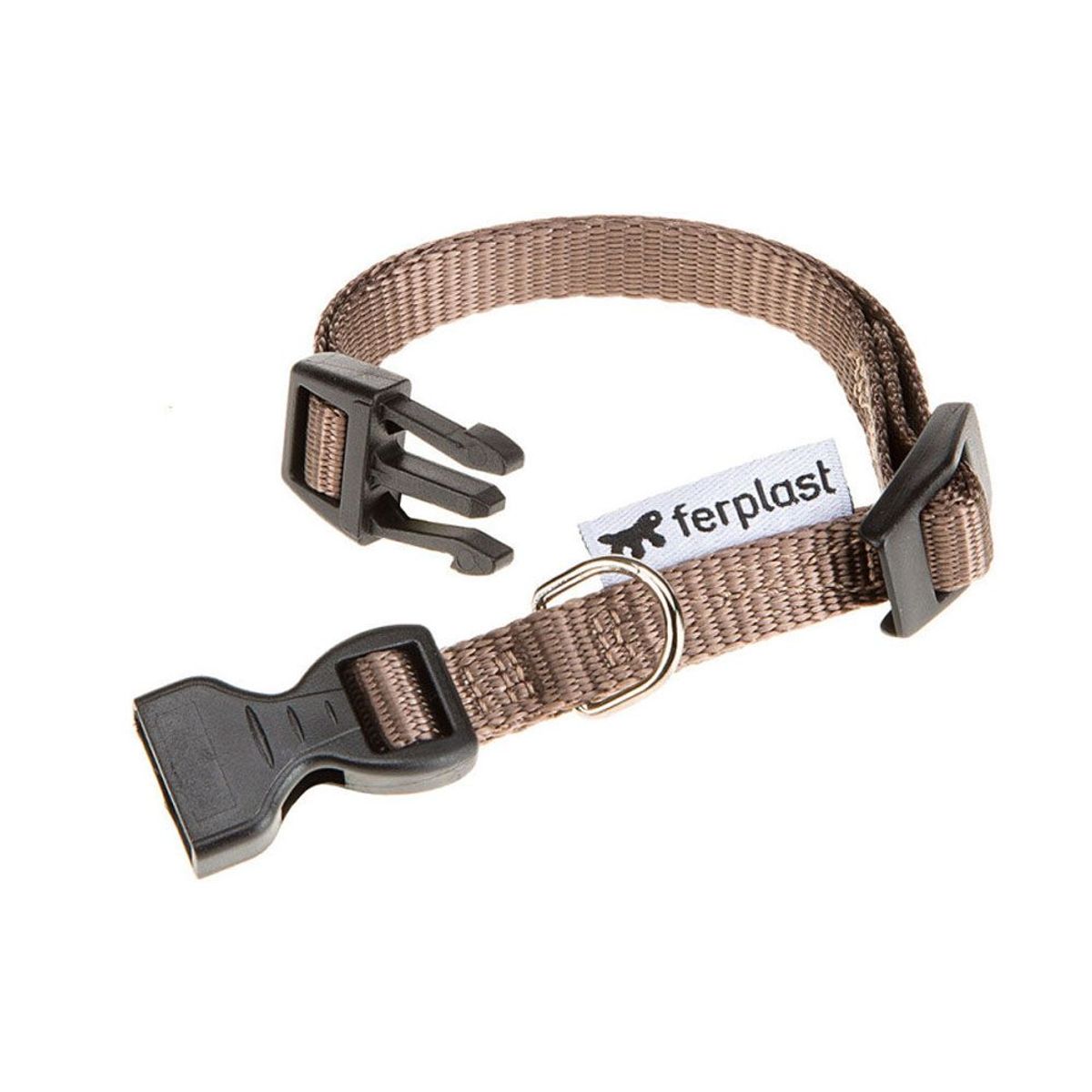 FERPLAST - FERPLAST  COLLAR BROWN NYLON PARA PERRO AJUSTABLE C15/44