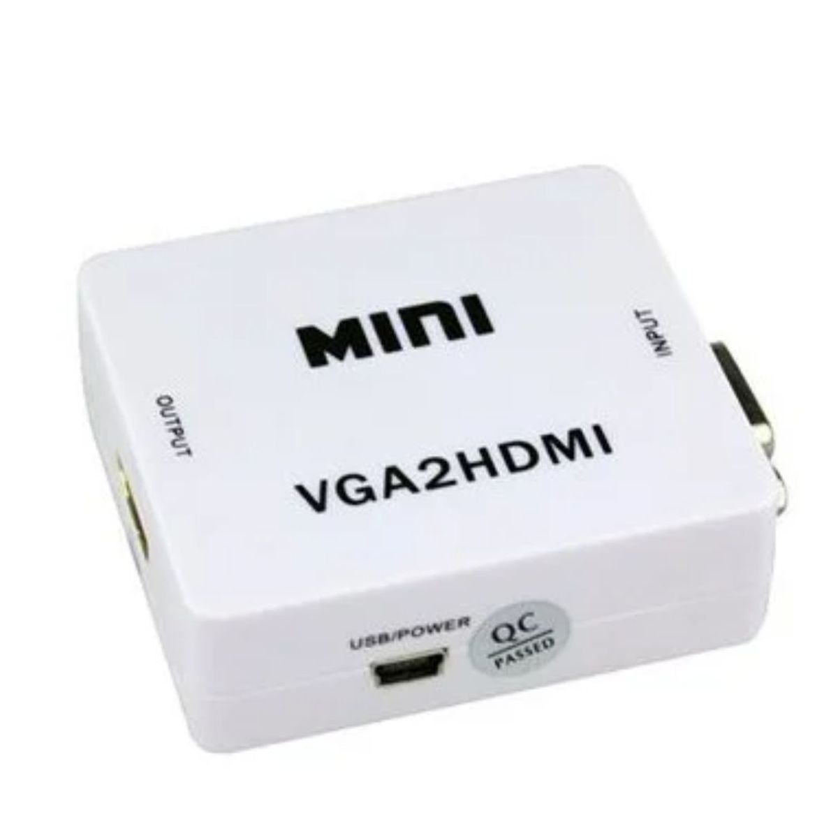 GENERICO - Convertidor Adapatador  Vga A Hdmi Con Audio Full Hd Mini VGA2HDMI