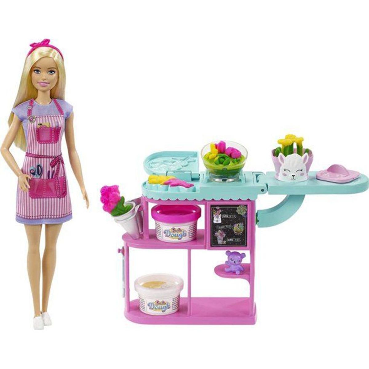 BARBIE - Playset Barbie Florista con Dough