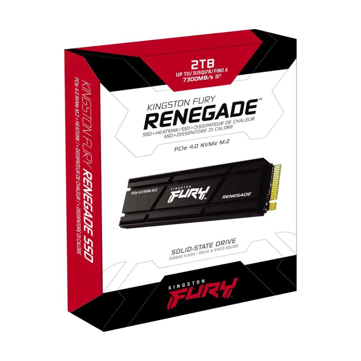 KINGSTON - SSD disco solido FURY Renegade 2TB Disipador PCIe 4.0 M.2 PS5 Ready