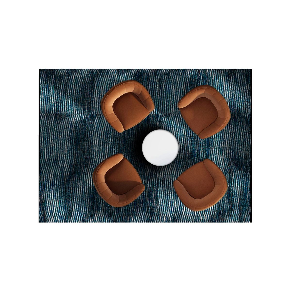 GENERICO - Alfombra Champiñon  Decoghar Azul 180x280cm