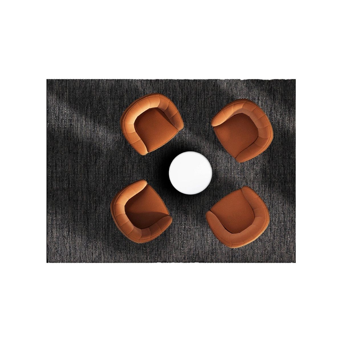 GENERICO - Alfombra Champiñon  Decoghar Gris 150x210cm