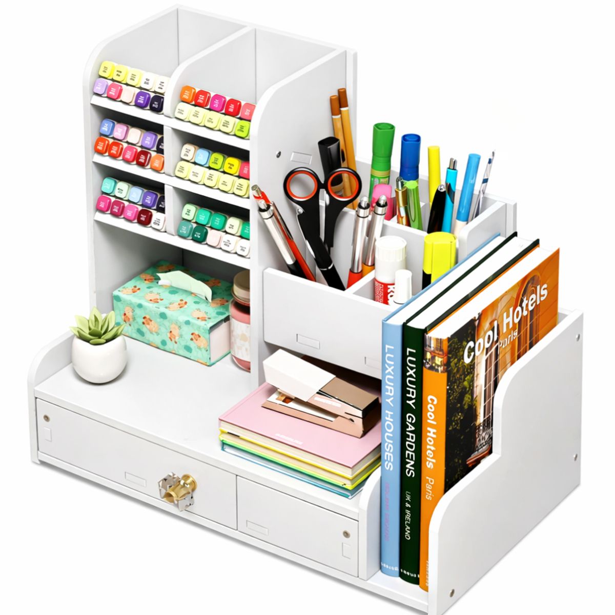 MINARI - Organizador de Escritorio Oficina Porta Lapiceros 84L