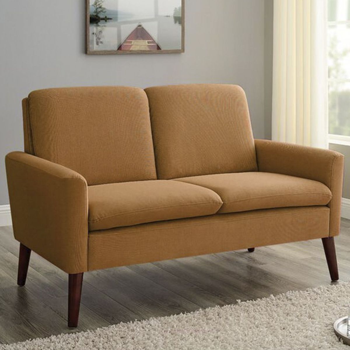 HOME PREMIUM - Sofa 2 Cuerpos Tamy Camel.
