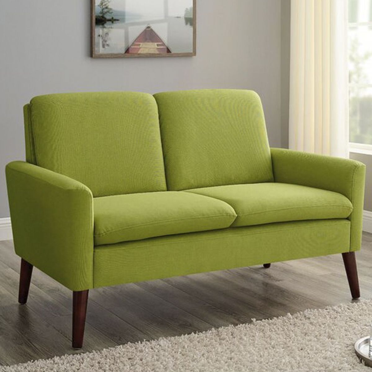 HOME PREMIUM - Sofa 2 Cuerpos Tamy Verde.