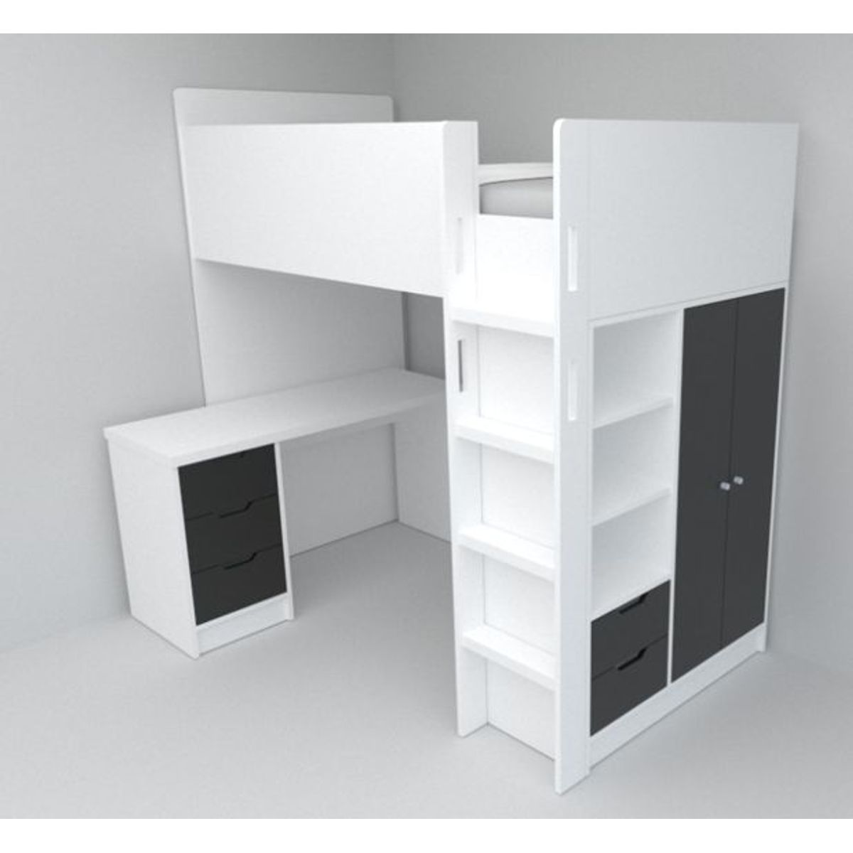 DMUEBLES - Camarote Con Escritorio Amsterdam