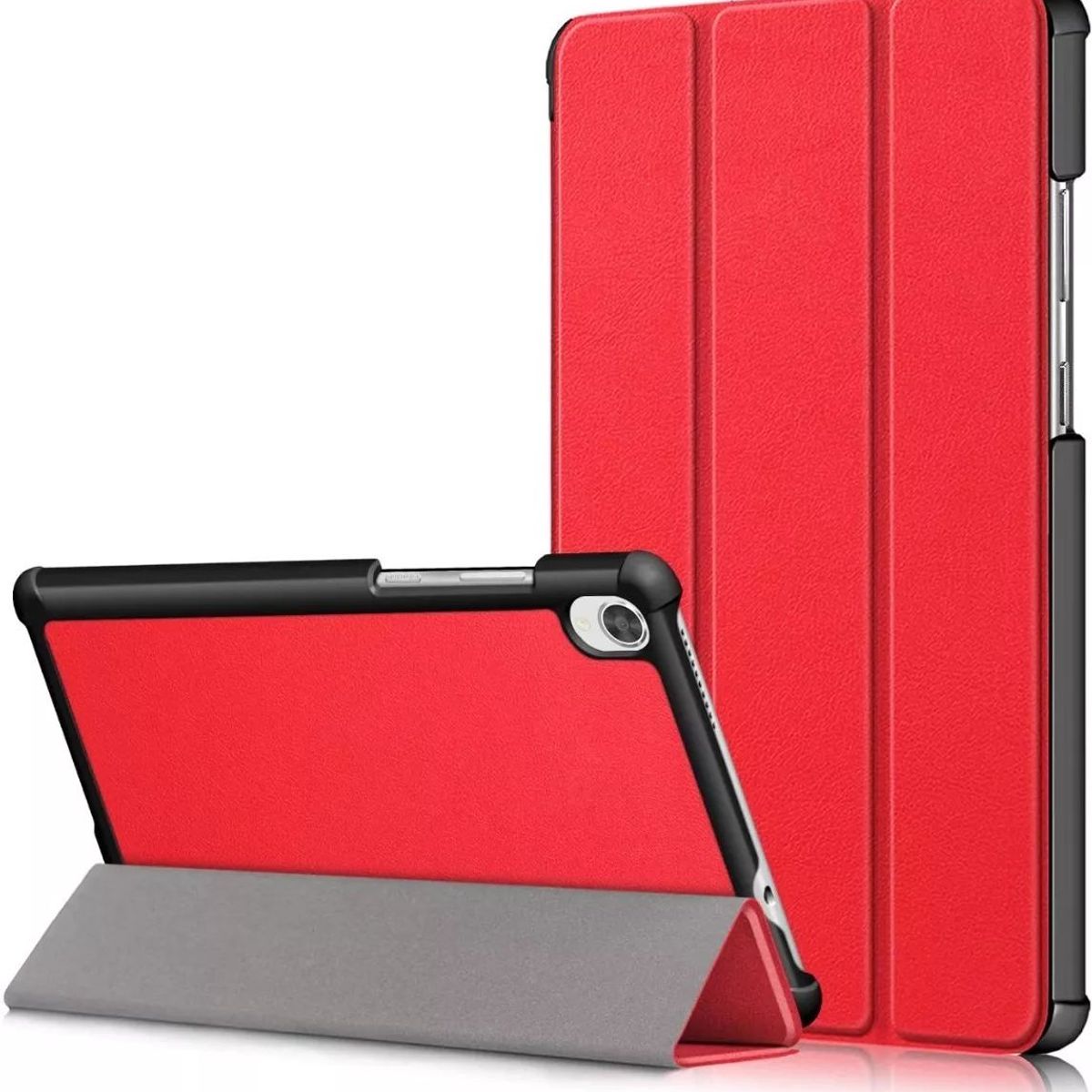 GENERICO - Funda Book Cover para Tablet Lenovo Tab P11 2020 Tb-J606f/TbJ606x Rojo