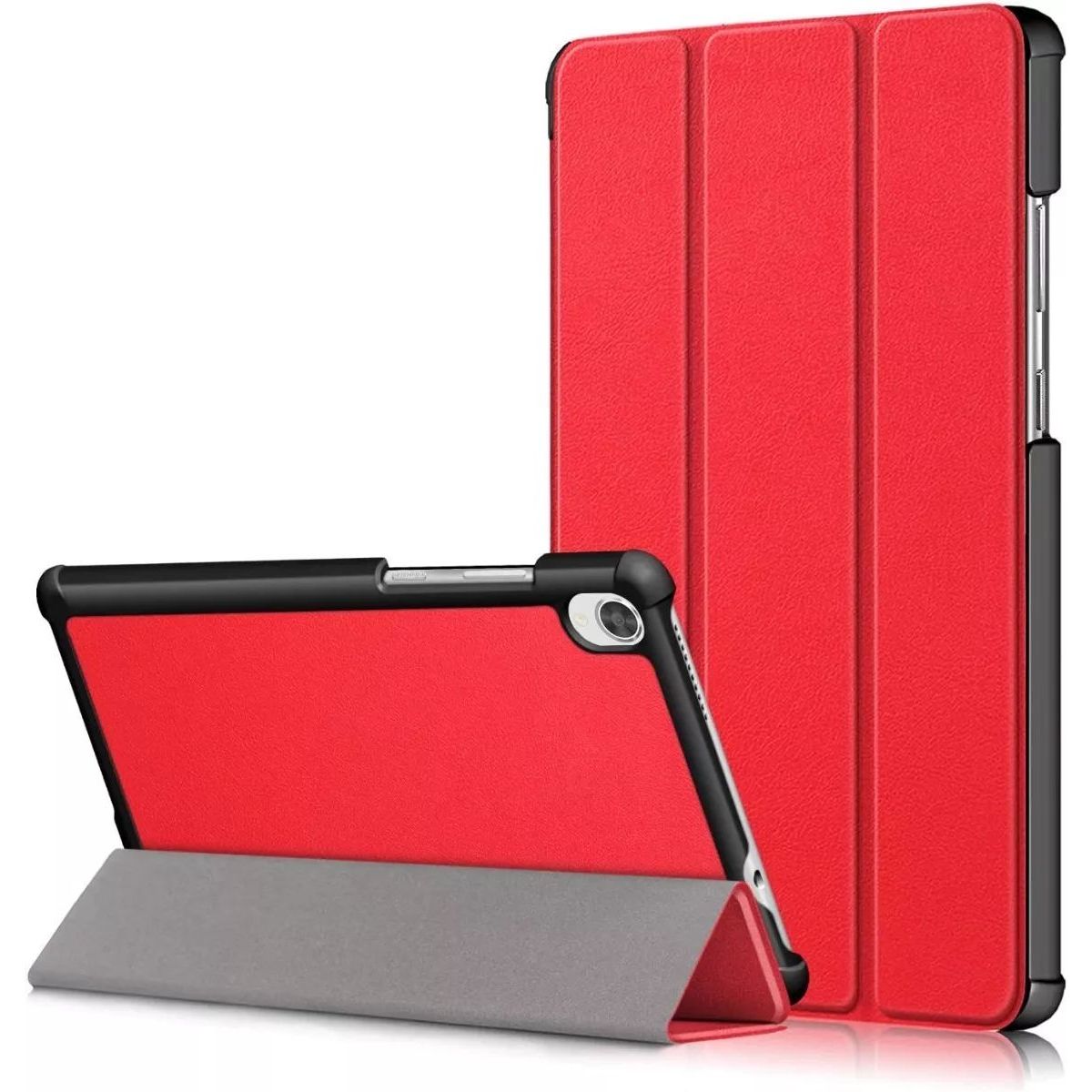 GENERICO - Funda Book Cover para Tablet Lenovo Tab P11 2020 Tb-J606f/TbJ606x Rojo