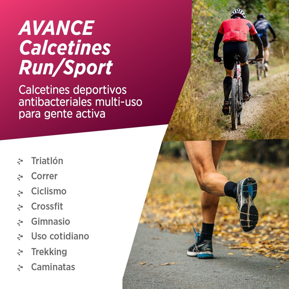 SILVERA NANOTECH - Medias de running ciclismo yoga tenis gym deportivas mujer hombre