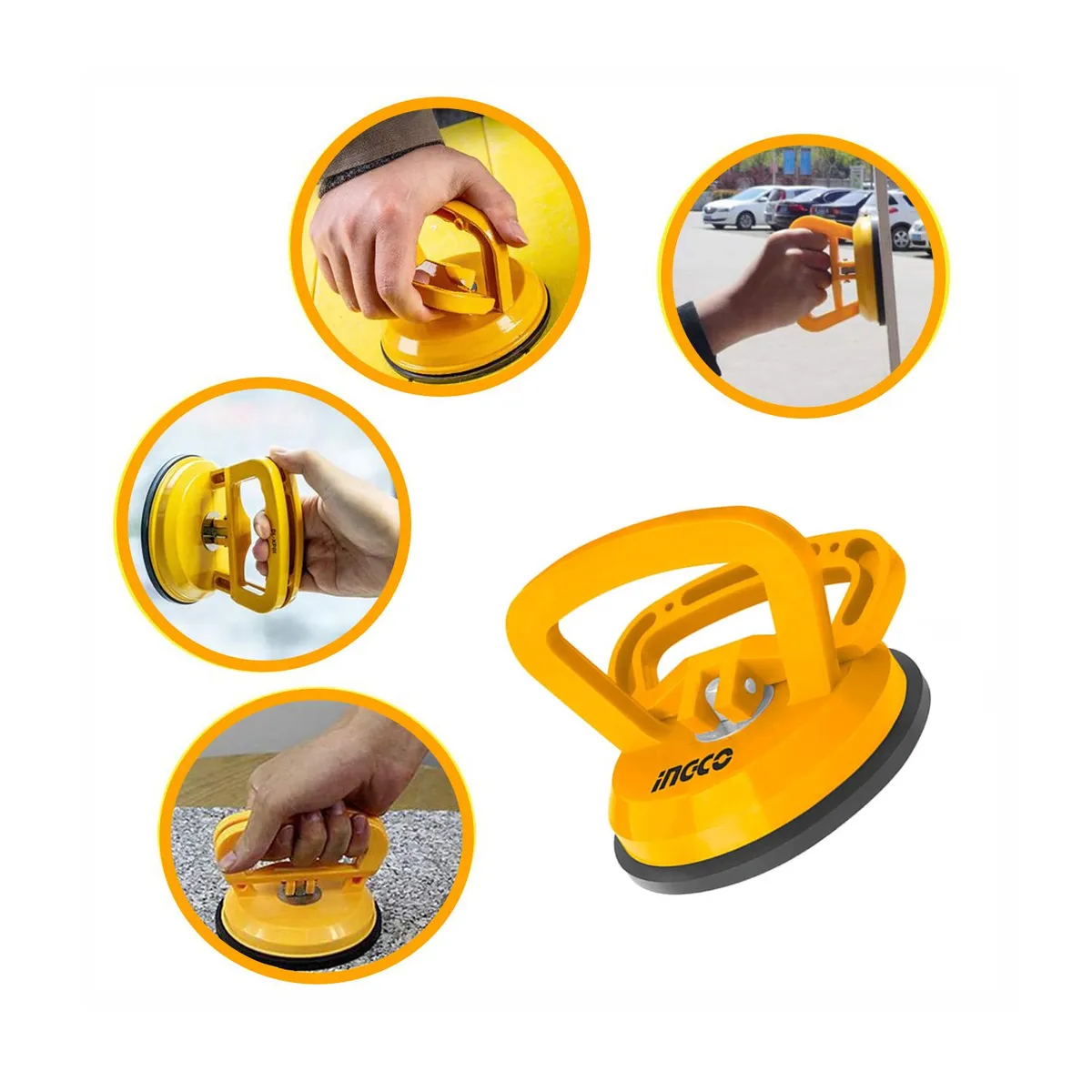 INGCO TOOLS - VENTOSA INGCO SOPAPA VIDRIO MAYOLICA 25KG LOZETA AZULEJO X4