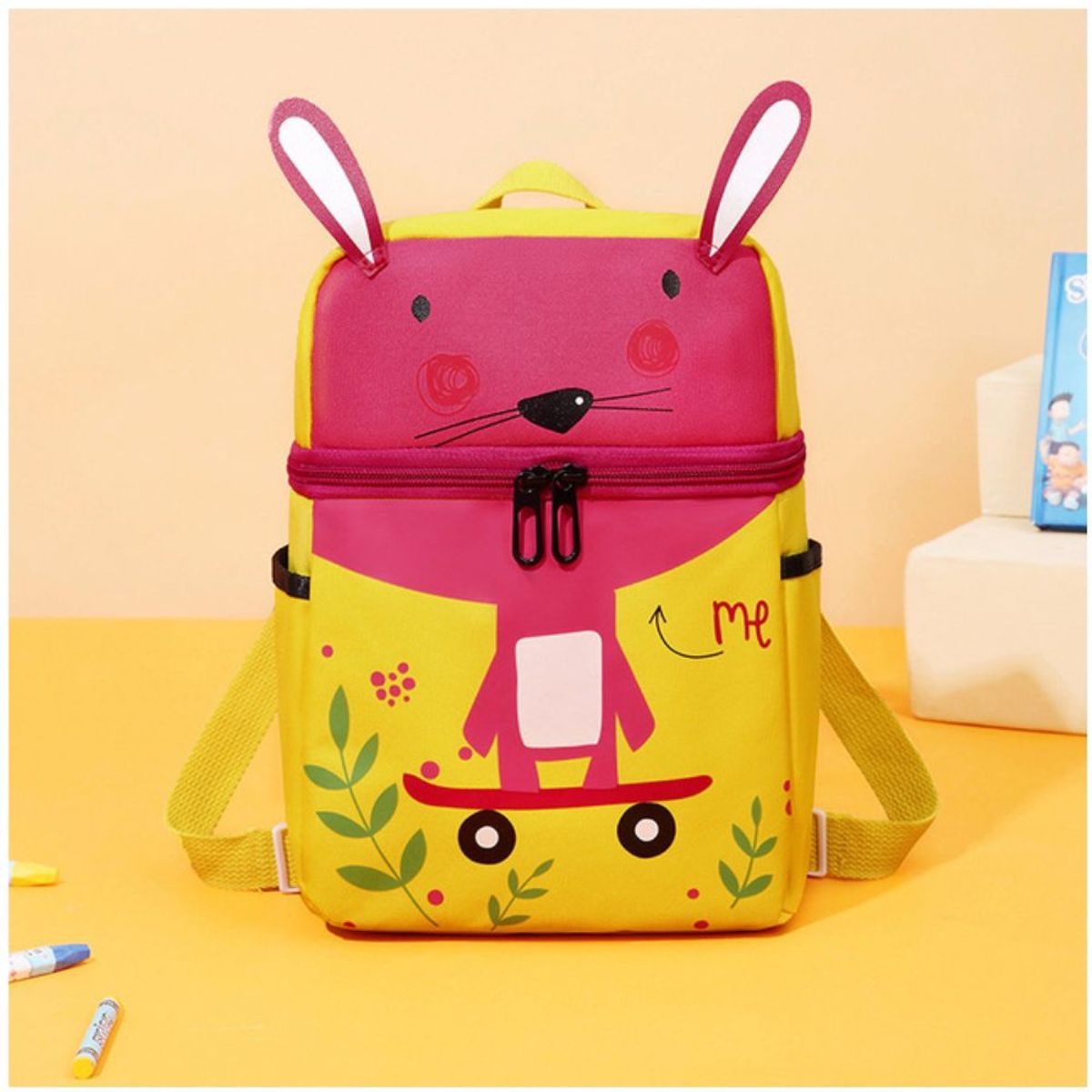 MINARI - Mochila para Niños Escolar Infantil Conejo AM 50M