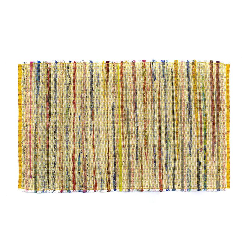 GENERICO - Alfombra Chindi Estampado Decoghar Amarillo 120x180cm