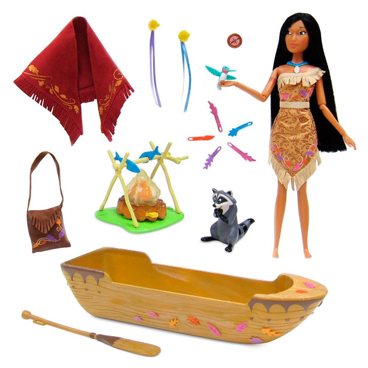 DISNEY - Playset Disney Store Princesa Pocahontas y Canoa