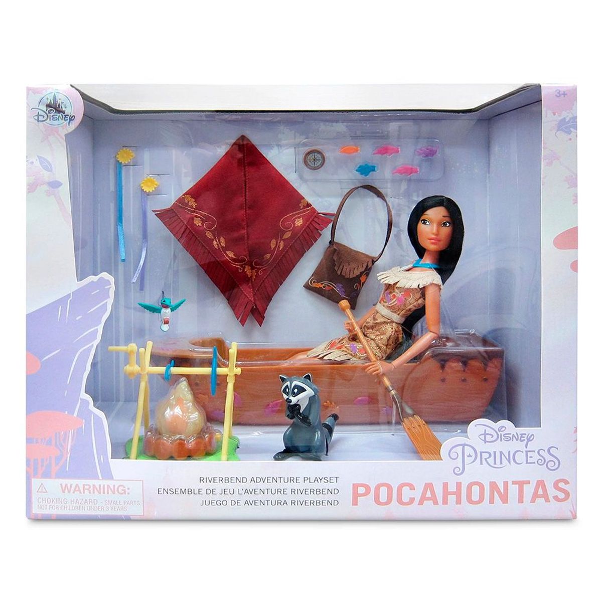 DISNEY - Playset Disney Store Princesa Pocahontas y Canoa
