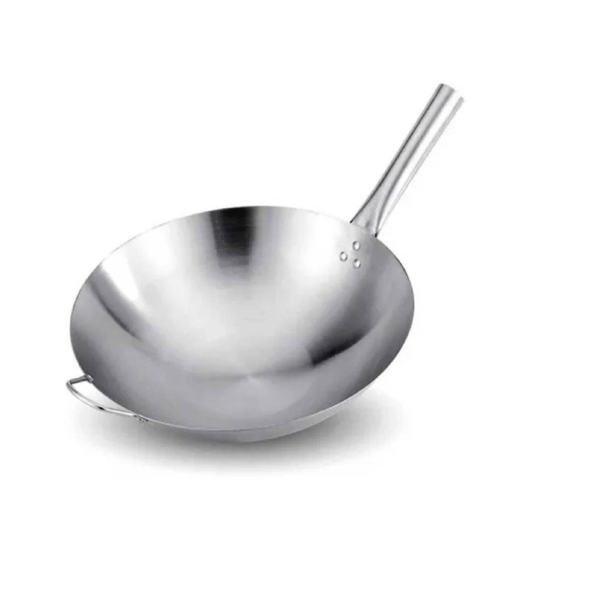 GENERICO - Sarten wok chifero 36cm de acero inoxidable