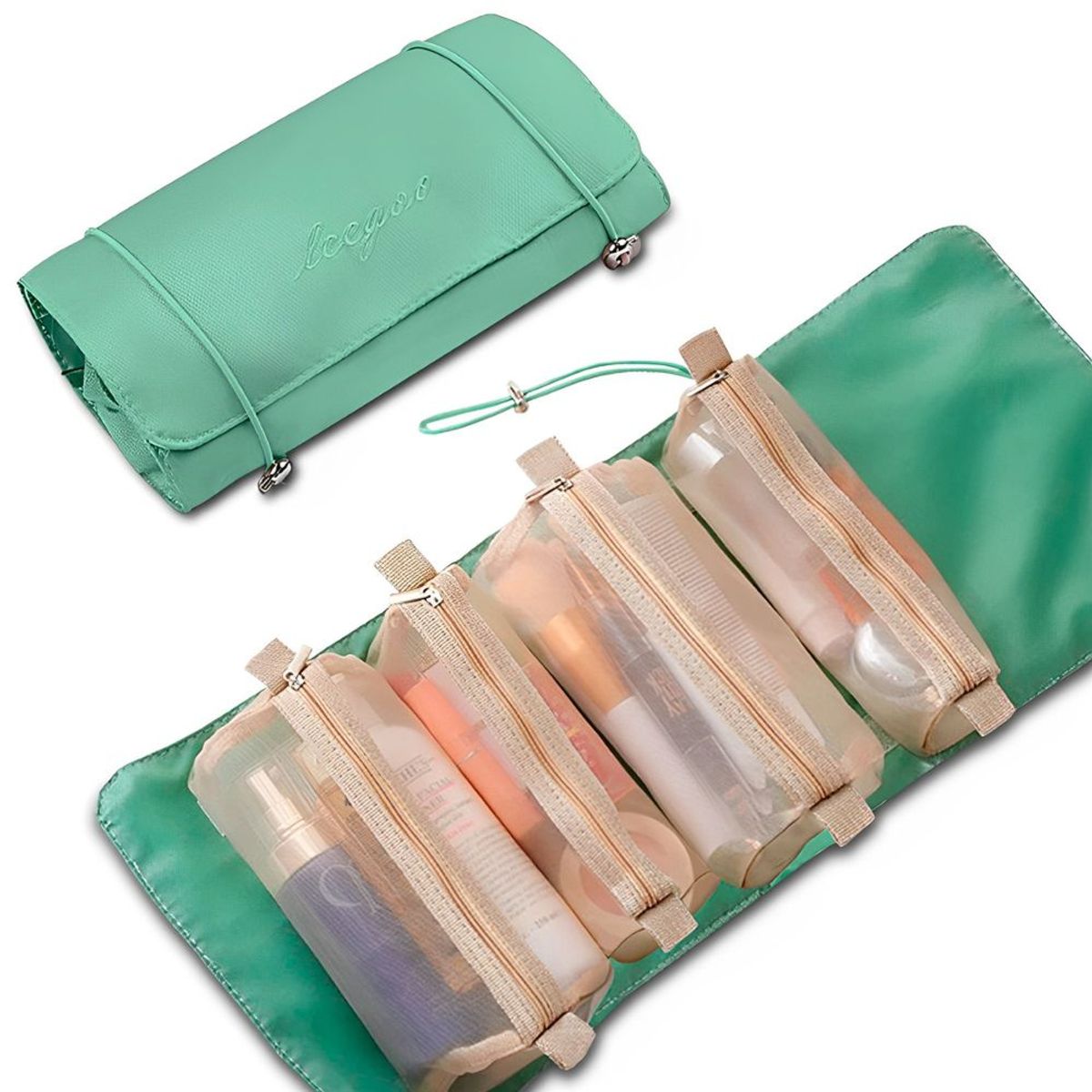 MINARI - Neceser Organizador de Maquillaje Cosméticos para Viaje Maleta VD 674N