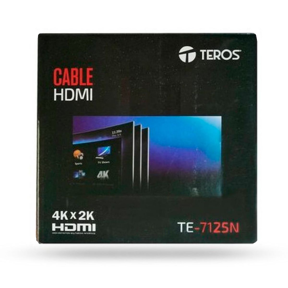 TEROS - Cable HDMI 2.0 Teros TE-7125N 5 metros 4K x 2K - Negro