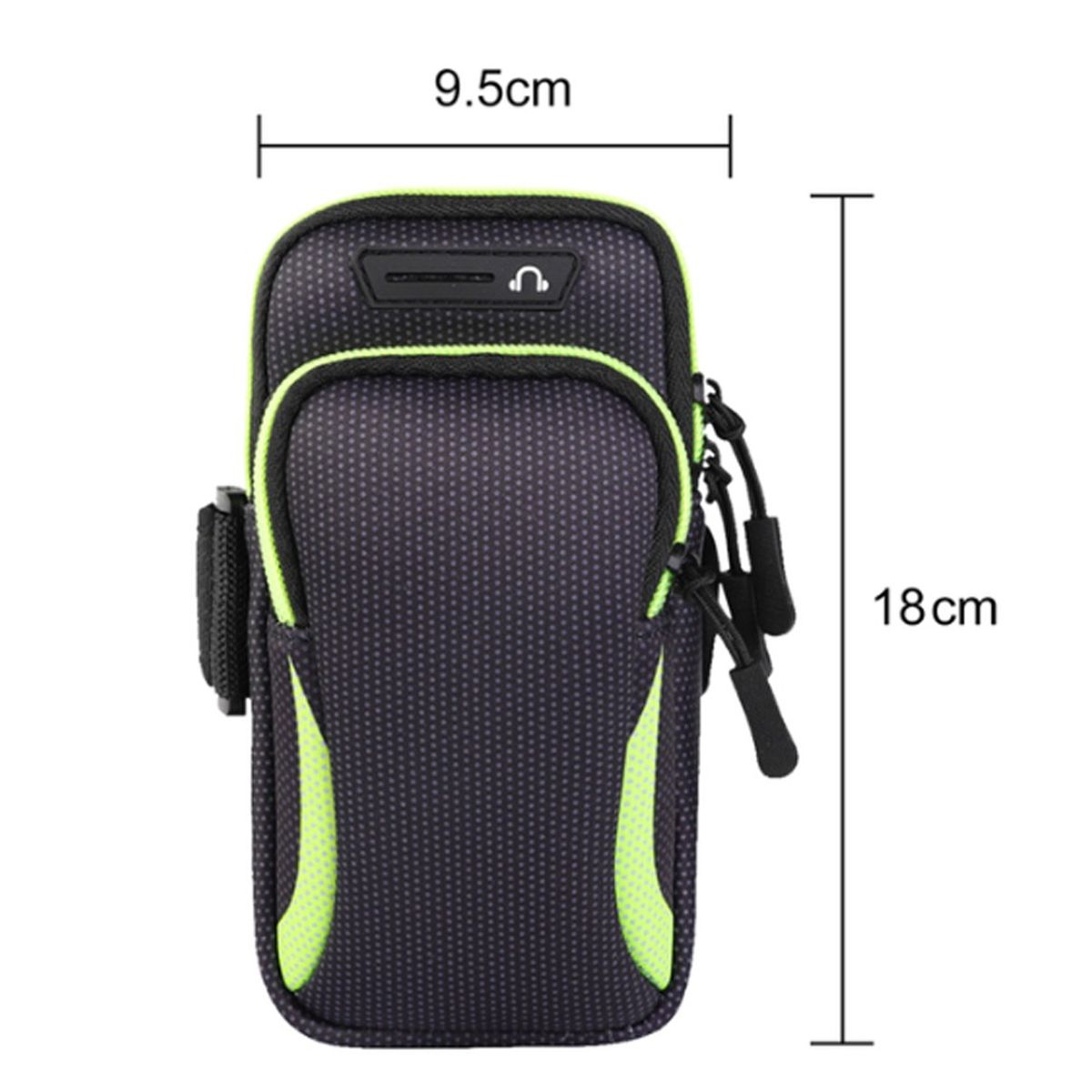 GENERICO - Bolso Porta Celular Deportivo Con Correa  - verde