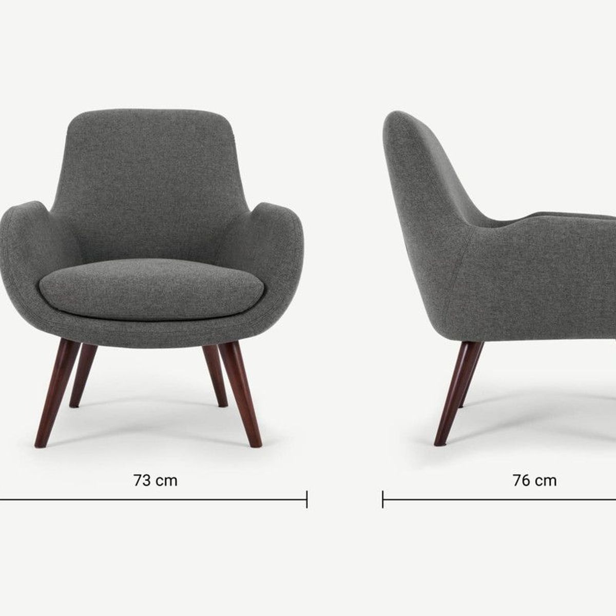 HOME PREMIUM - Butaca  Banqueta Ziony Gris.