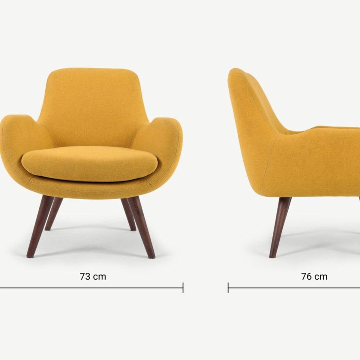 HOME PREMIUM - Butaca  Banqueta Ziony Amarillo.