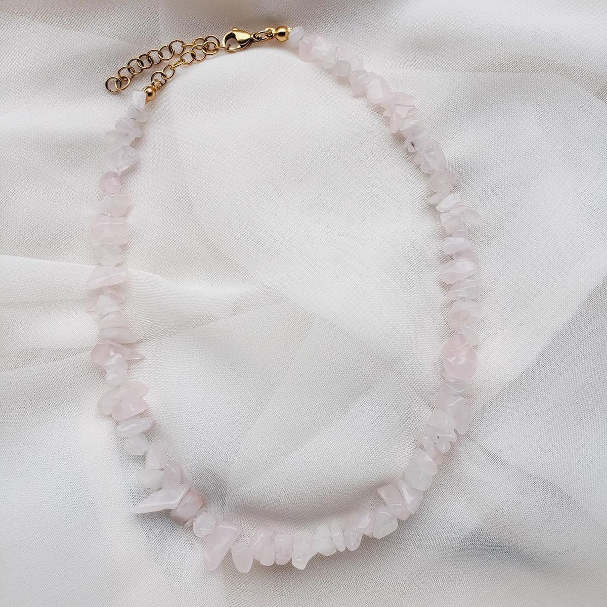 INTUERI - Gargantilla cuarzo rosa