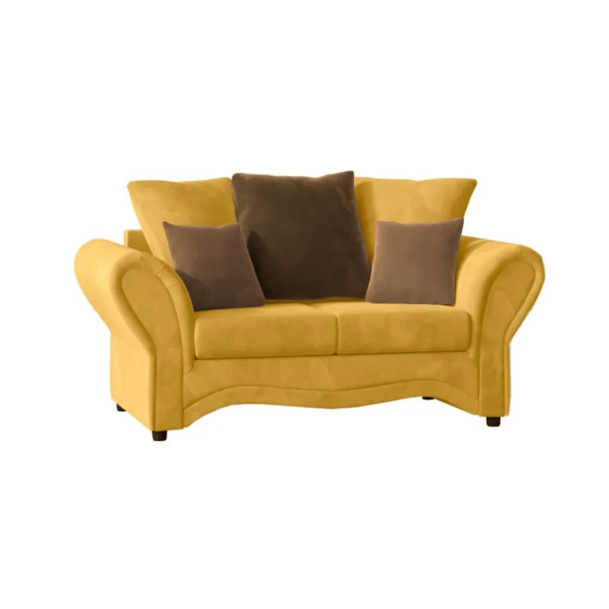 HOME PREMIUM - Sofa 2 Cuerpos Lasso Amarillo.