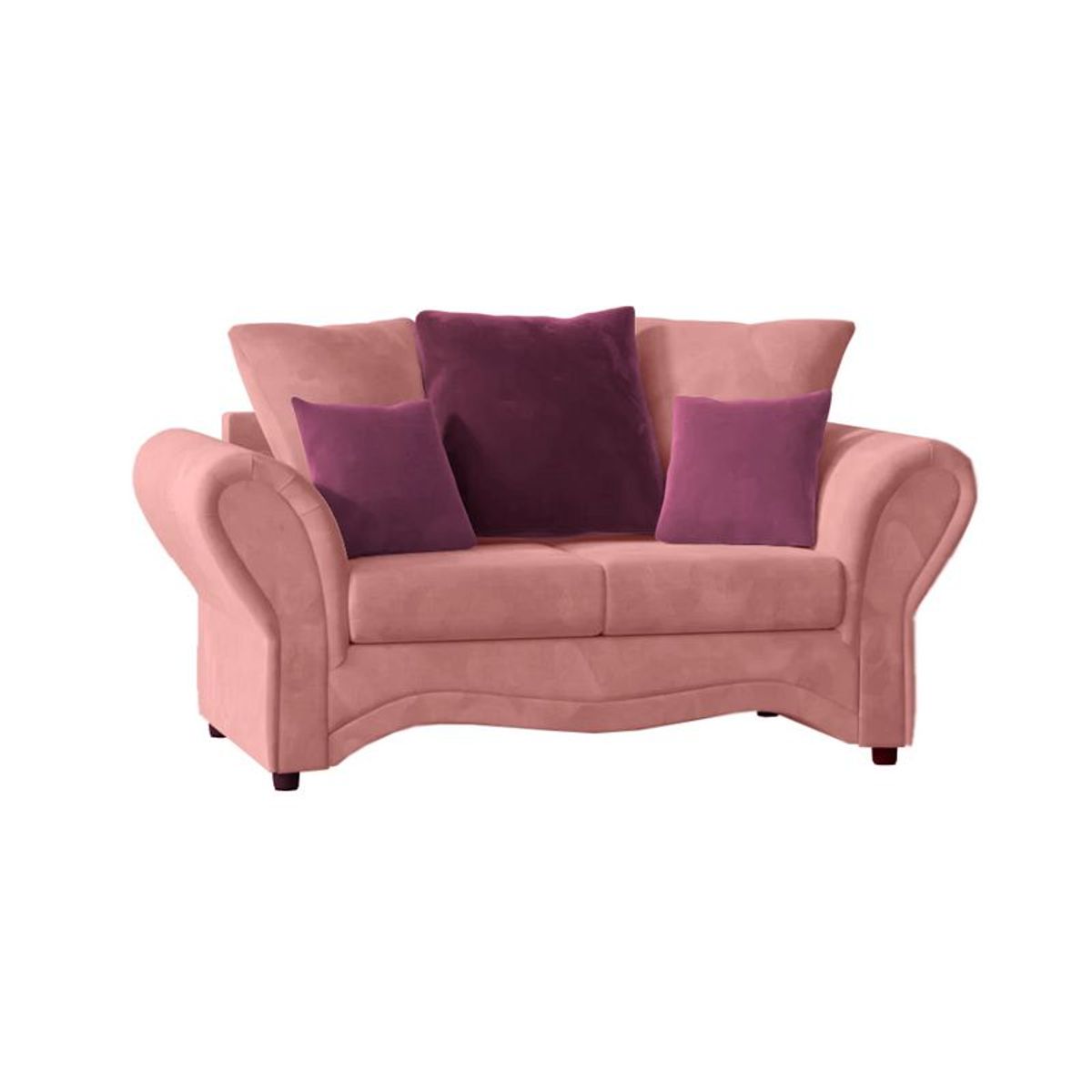 HOME PREMIUM - Sofa 2 Cuerpos Lasso Rosado.