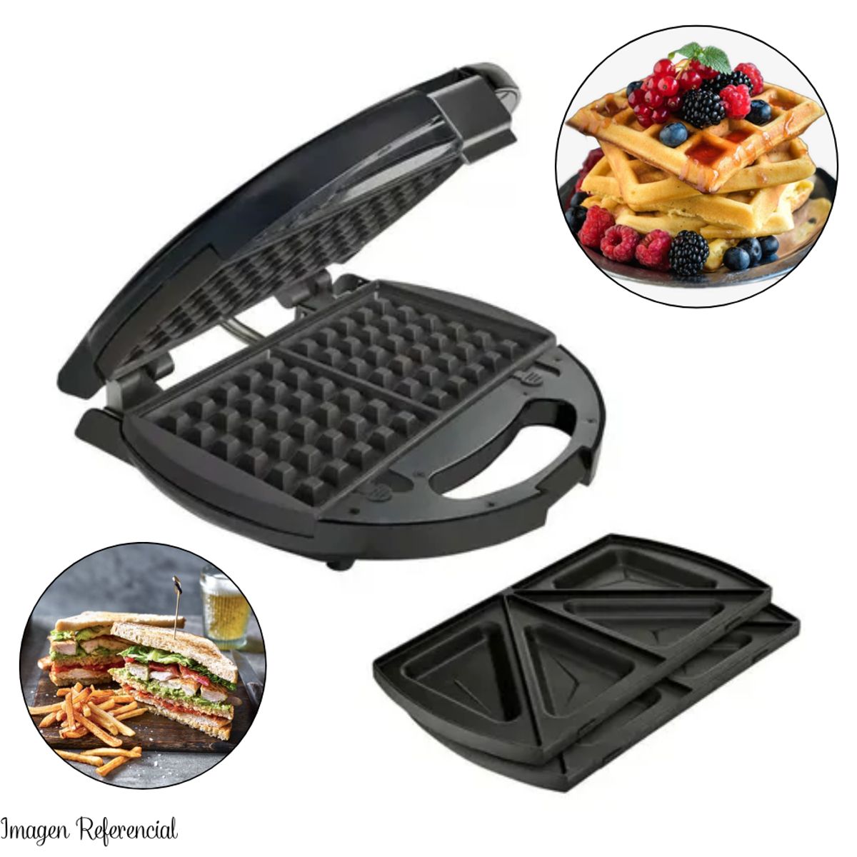 OSTER - Sandwichera Oster Intercambiable 2 en 1 - 3892