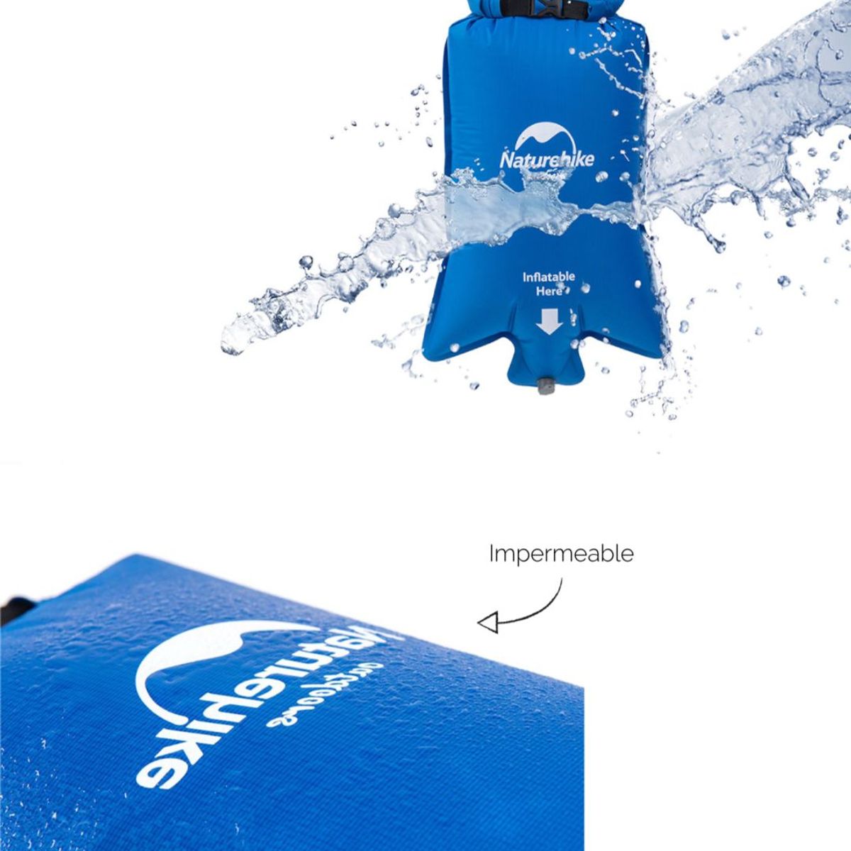 NATUREHIKE - Colchoneta inflable ultra compacta FC-10  Naturehike