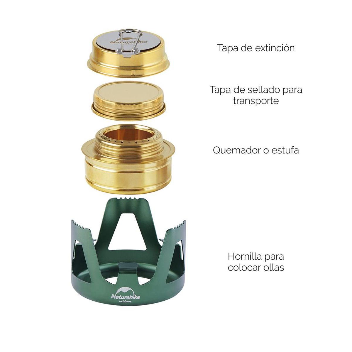 NATUREHIKE - Quemador de alcohol - Naturehike