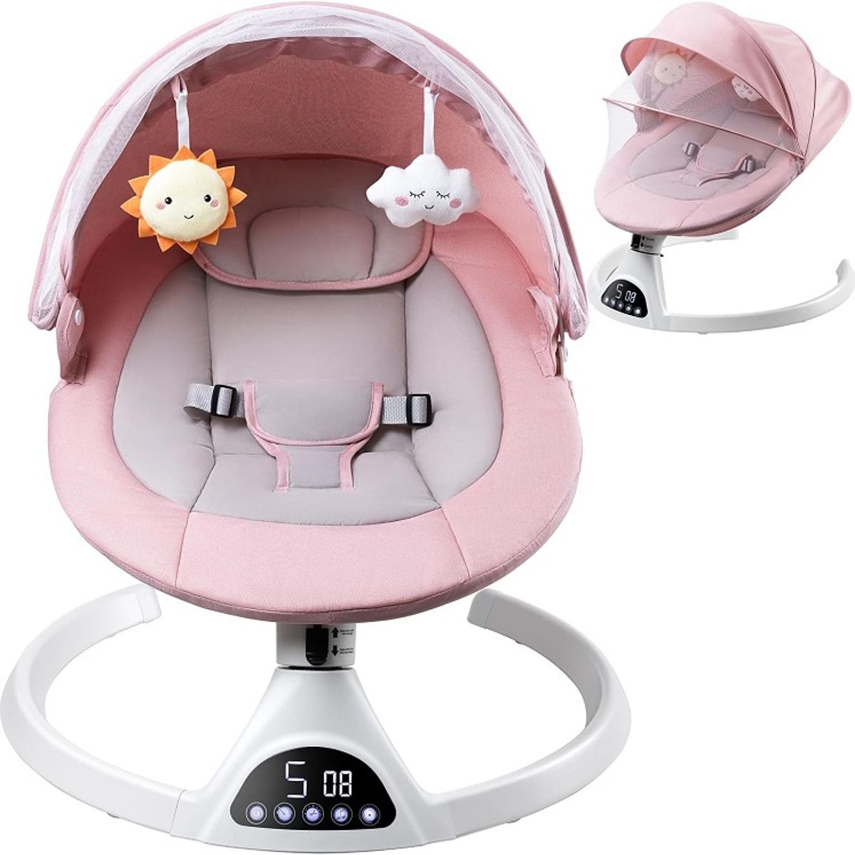PERU IMPORTACIONES - MECEDORA ELÉCTRICA  PARA BEBÉ  CON APP