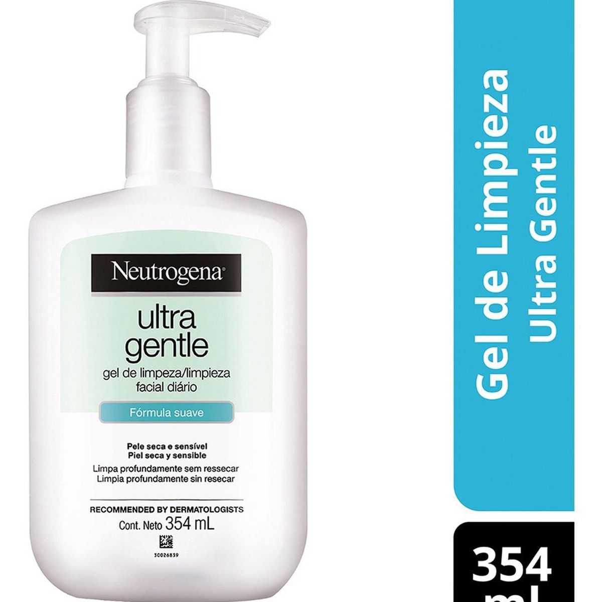 NEUTROGENA - Ultra Gentle Gel Limpiador Facial Piel Seca 354Ml Neutrogena