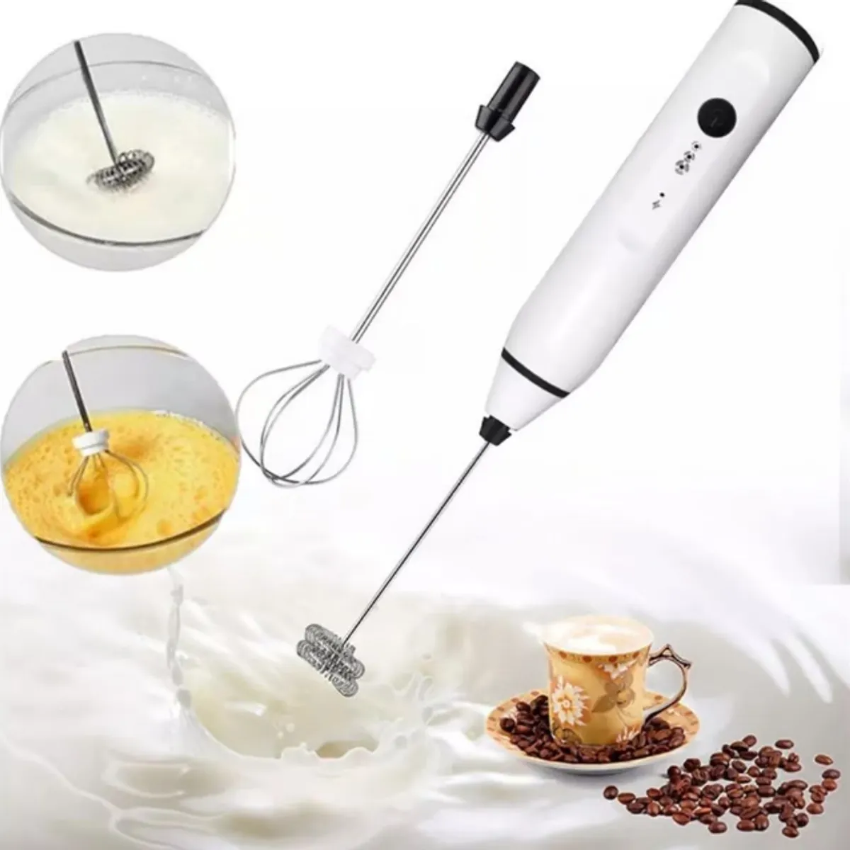 GENERICO - Batidora Manual Recargable USB