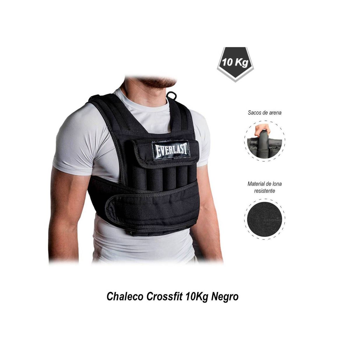 LH ELECTRONIC - Chaleco crossfit 10 kilos