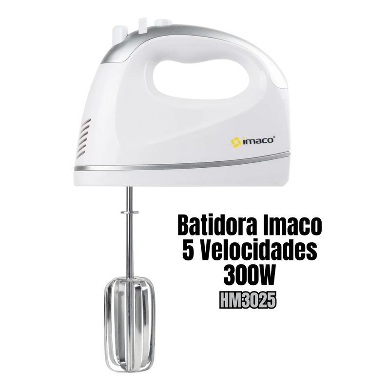 IMACO - Batidora Manual Imaco HM 3025 300W - Blanco
