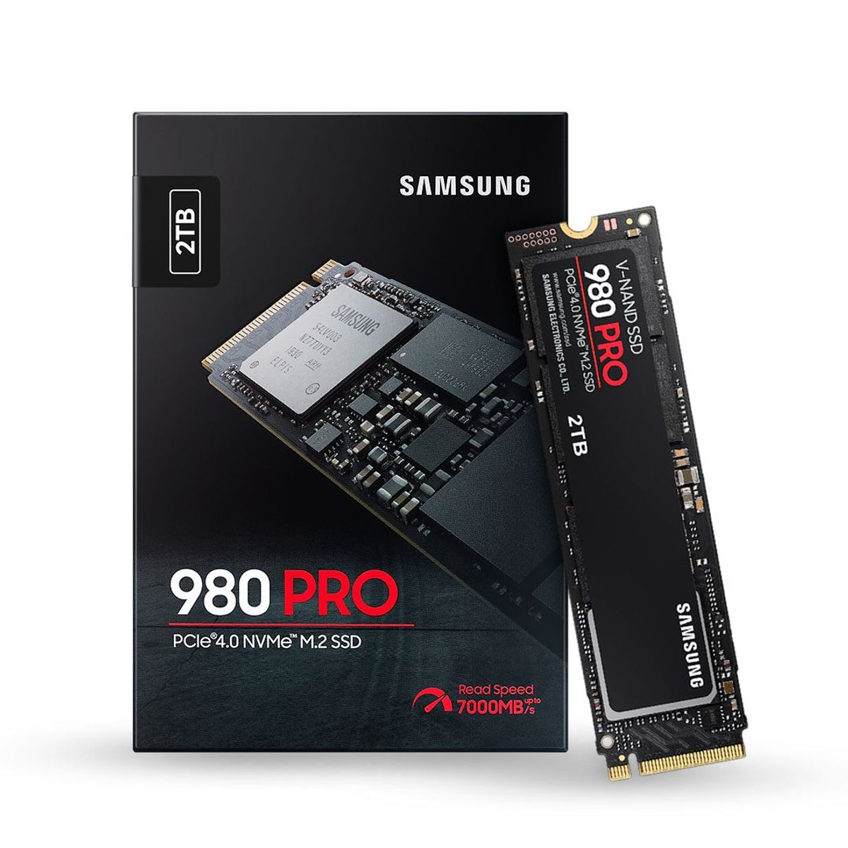 SAMSUNG - Unidad en estado solido Samsung 980 PRO 2TB SSD M.2 2280, PCIe Gen 4.0