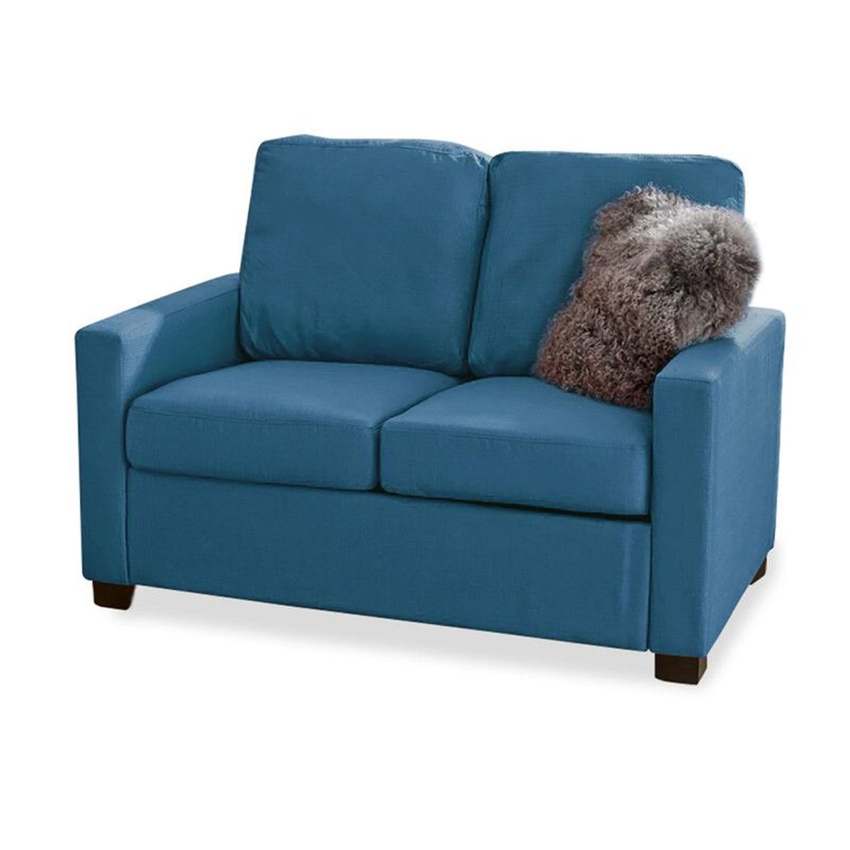 HOME PREMIUM - Sofa 2 Cuerpos Tito Azul Acero.