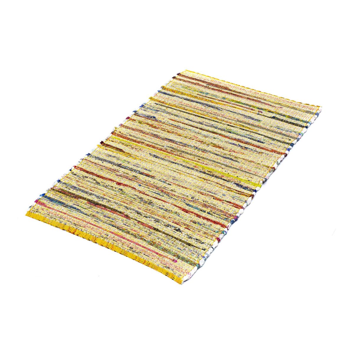 GENERICO - Alfombra Chindi Estampado Decoghar Amarillo 150x210cm