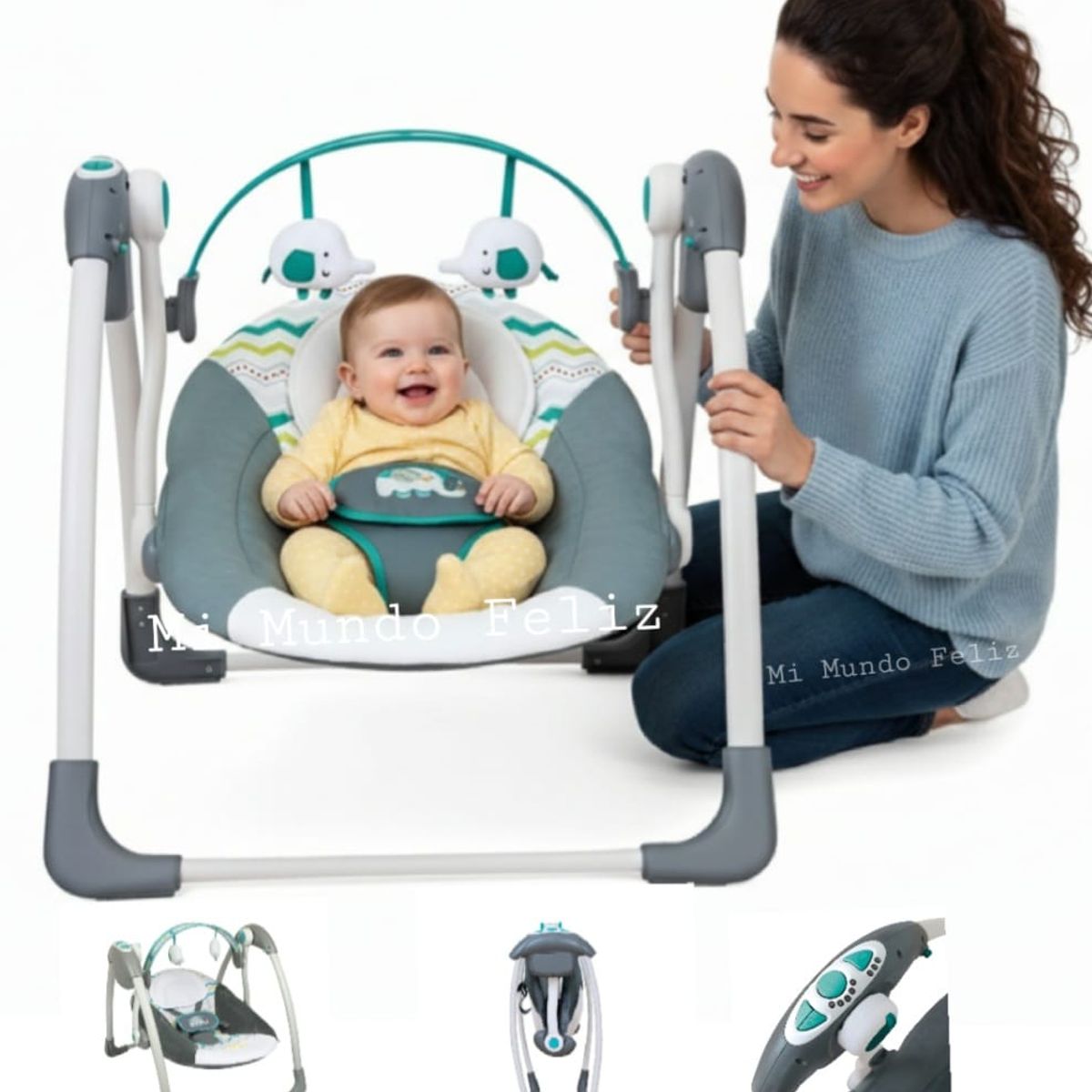 INFANTI - Mecedora de Bebe Automatica Infanti Musical Niño