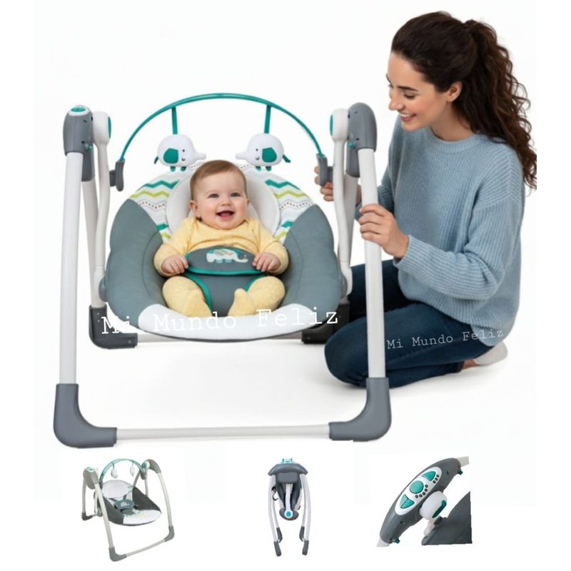 INFANTI - Mecedora de Bebe Automatica Infanti Musical Niño