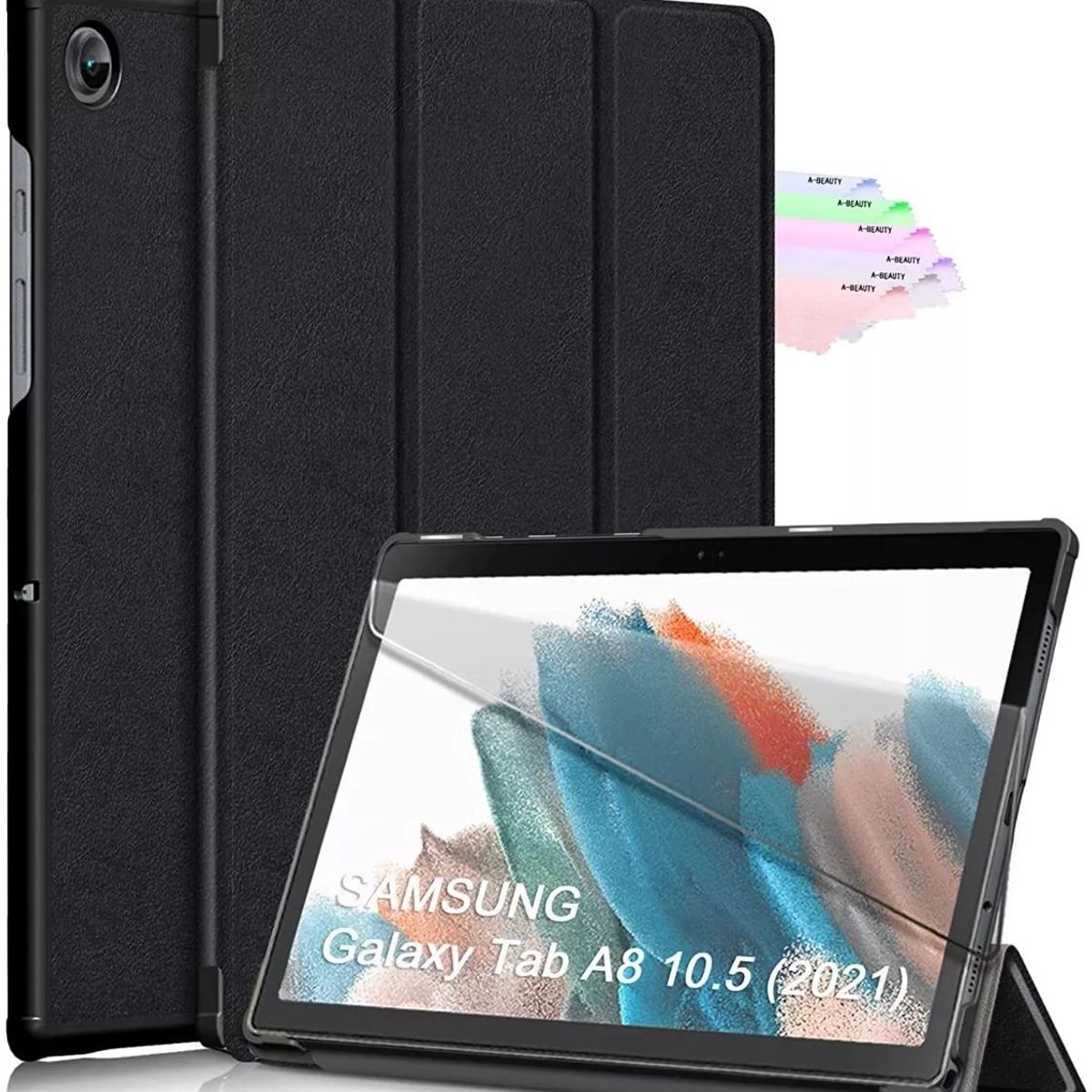 GENERICO - Funda Book Cover para Tablet Samsung Tab A8 10.5  SM-X200/X205 Negro