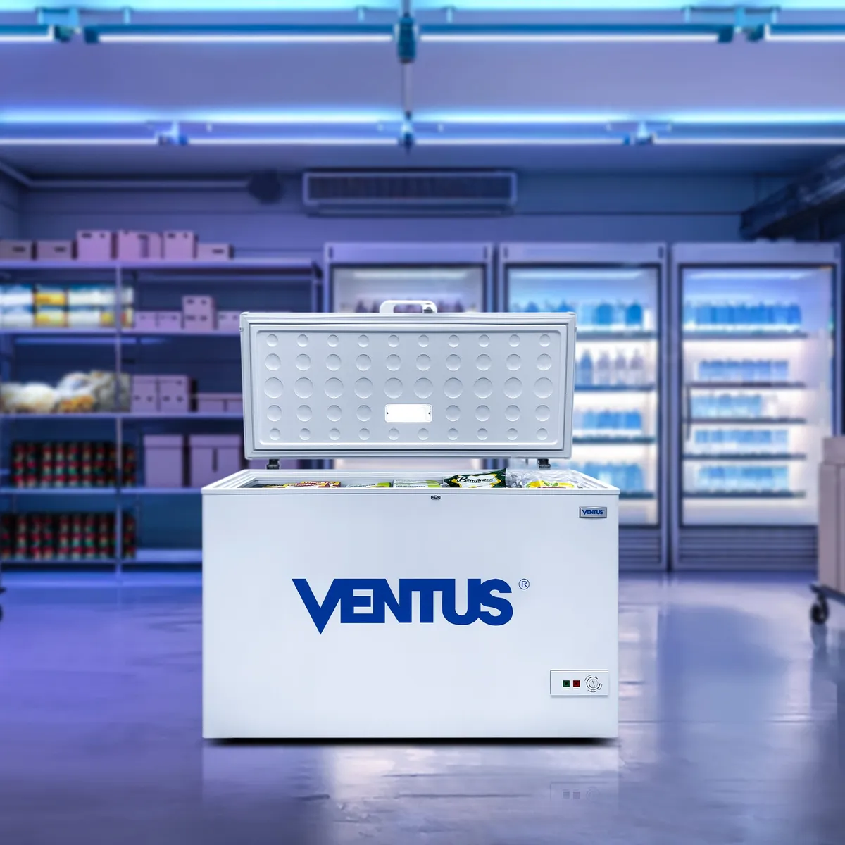 VENTUS - Ventus Congeladora horizontal dual CTVD-330 Blanco 290L