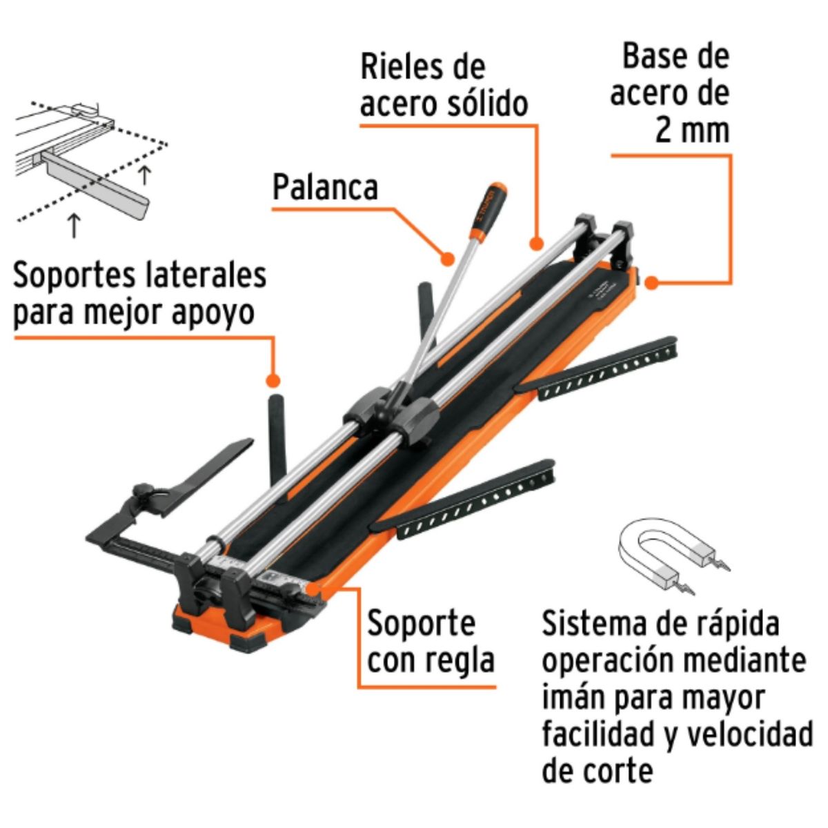 TRUPER - Cortadora de Porcelanato mayólica cerámica 102cm Truper Expert