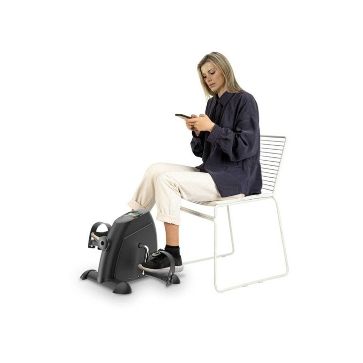 LH ELECTRONIC - Mini Bicicleta Estática Plegable para Entrenamiento