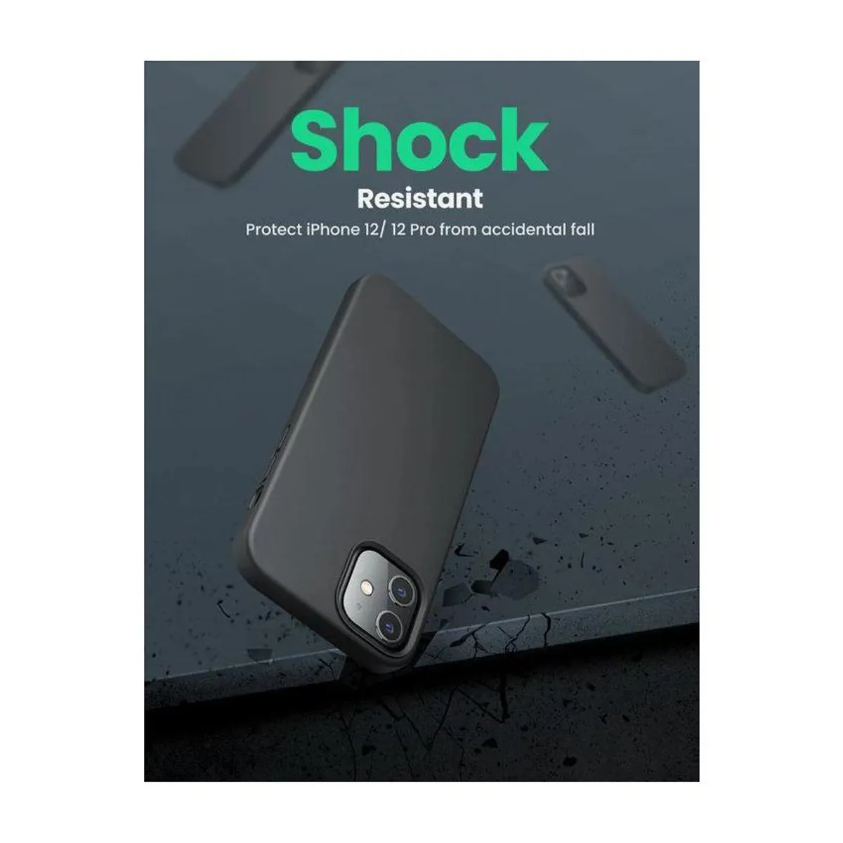 UGREEN - Case protector ugreen para iphone 12 mini 5.4'' negro