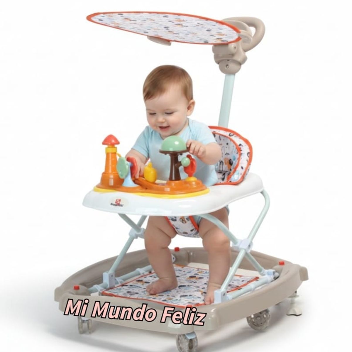 BABY - Andador Guiador Mecedor para Bebe Beige Ligth