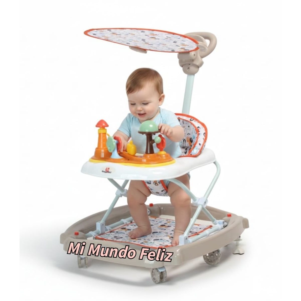 BABY - Andador Guiador Mecedor para Bebe Beige Ligth